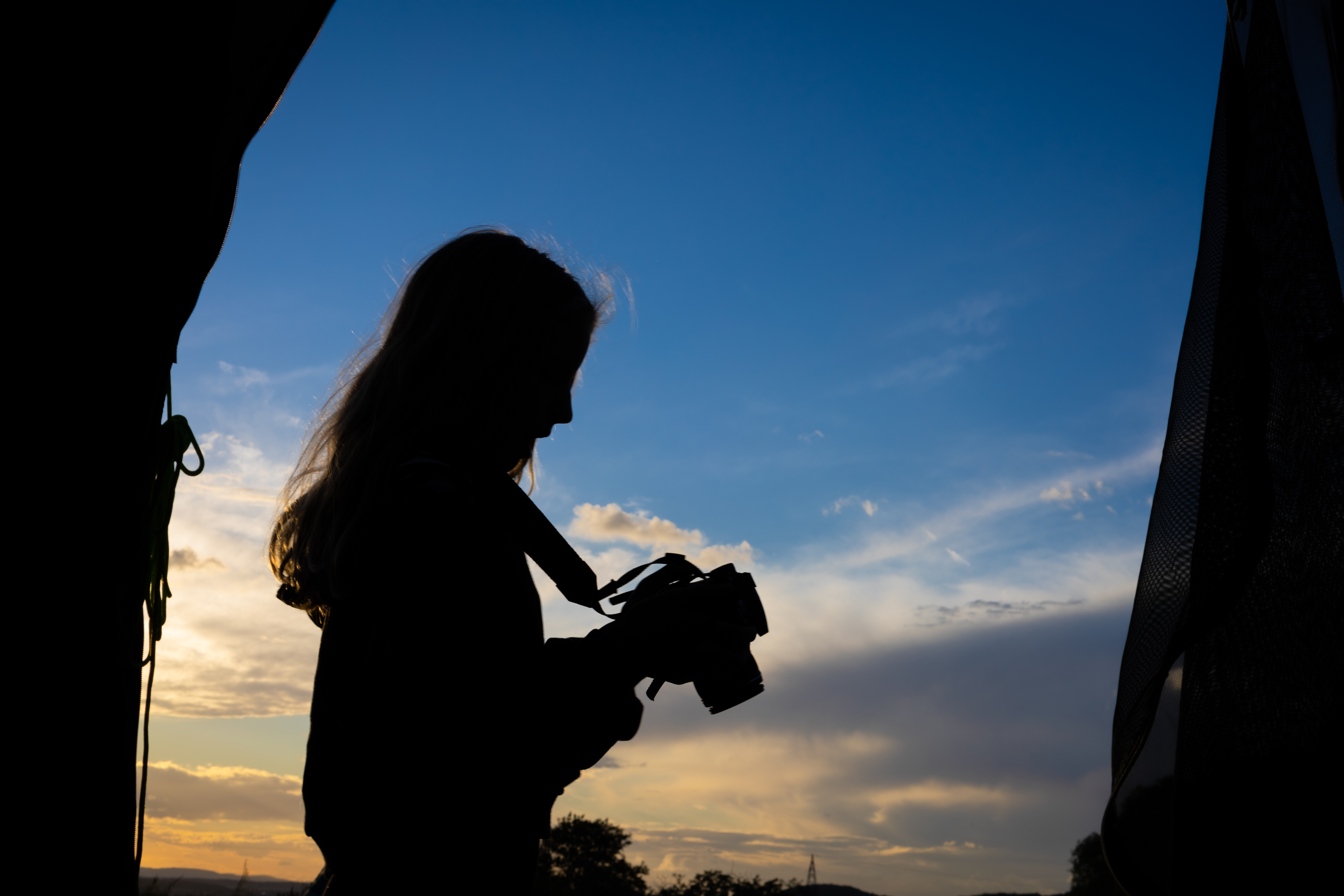 Fotografin im Schatten