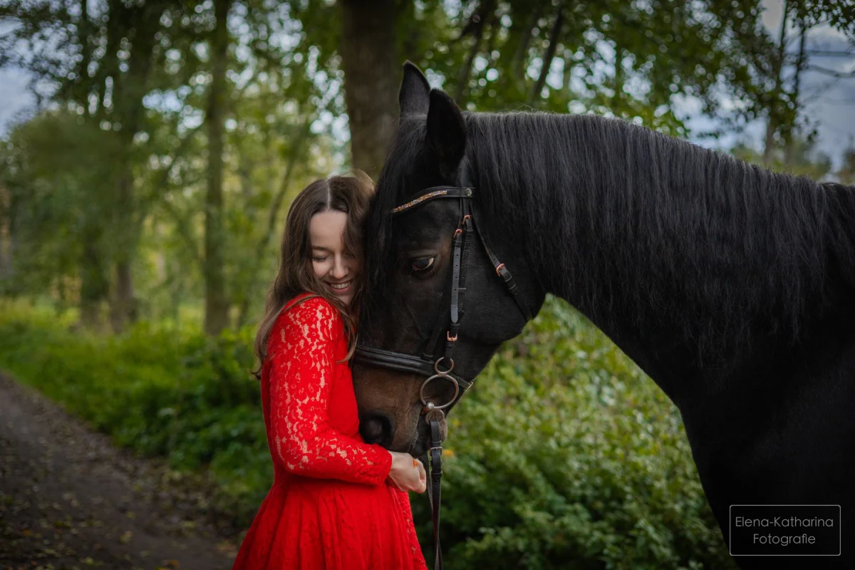 Emotionale Mensch und Tier Fotografie