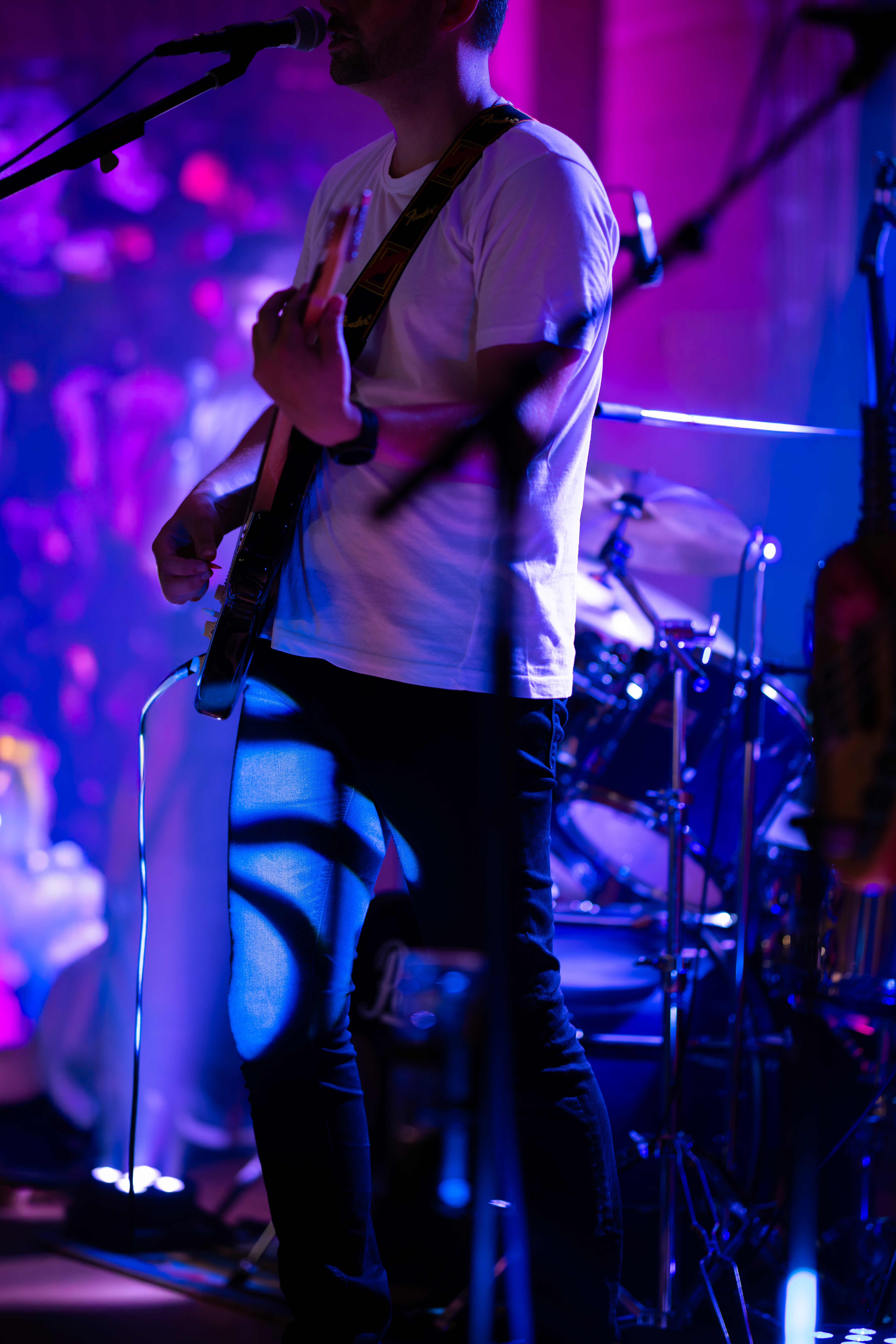 Künstlerische Aufnahme mit Farbe und Licht