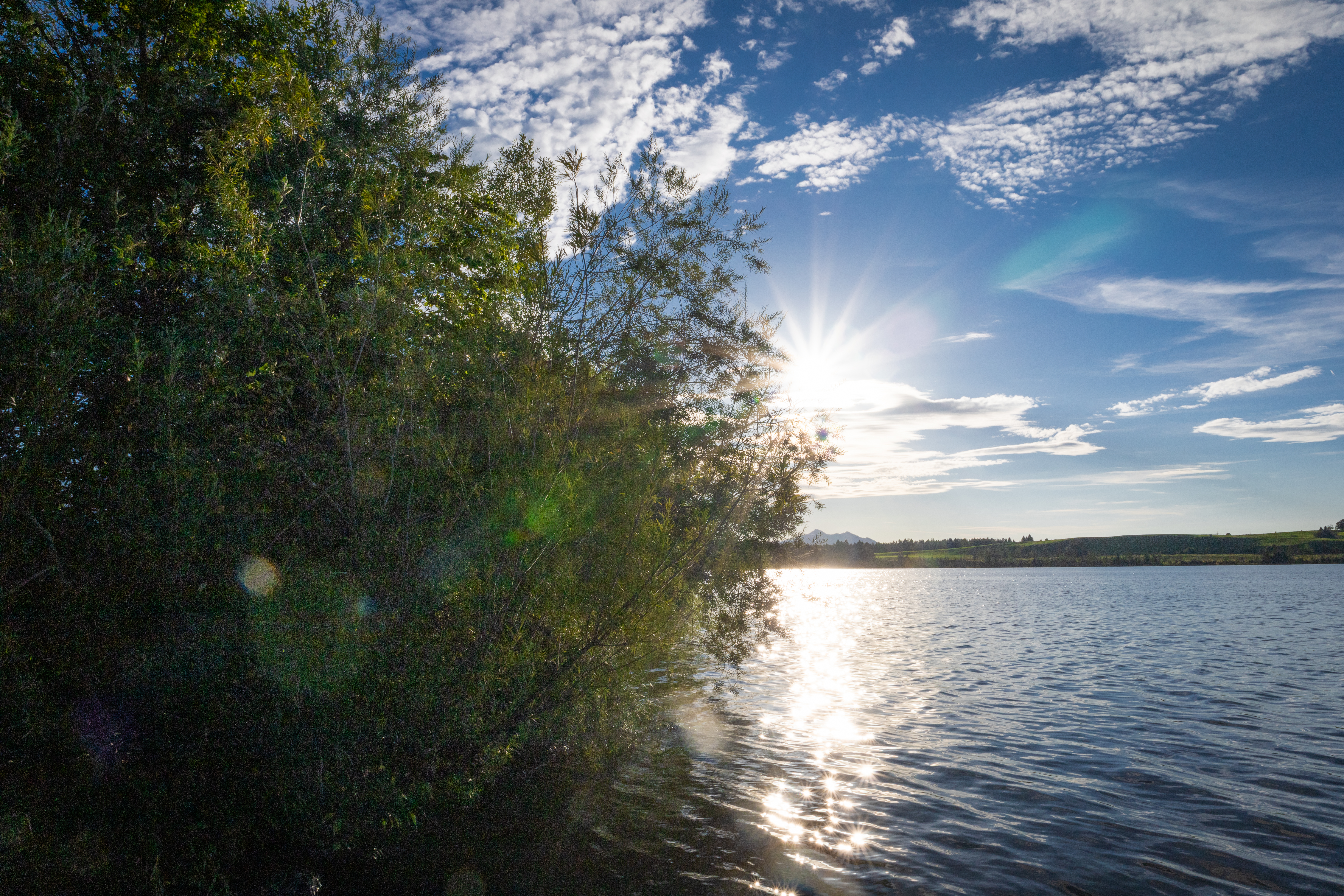 Ruhige Landschaft mit minimalistischem Look