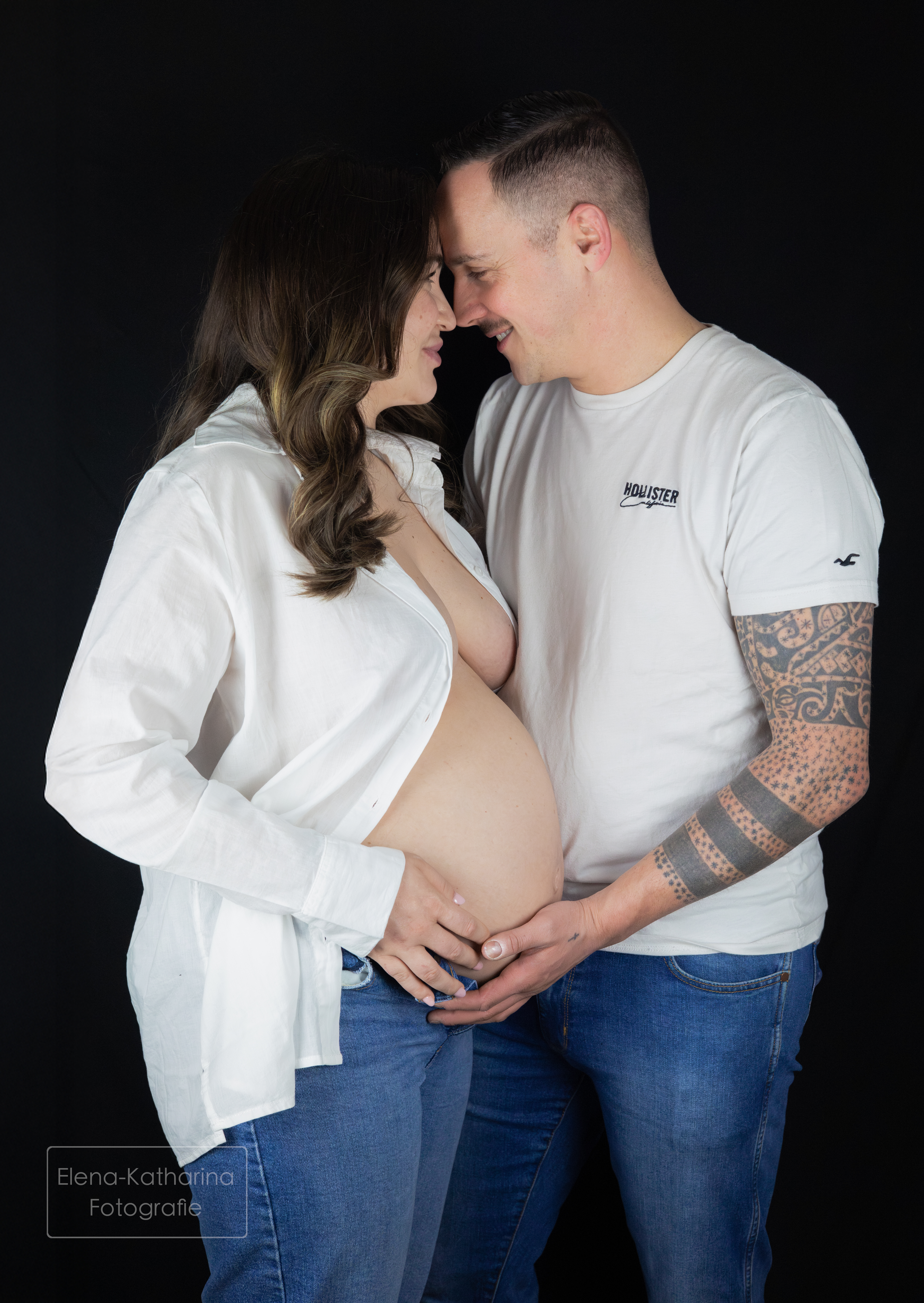 Stimmungsvolles Portrait mit künstlerischem Licht